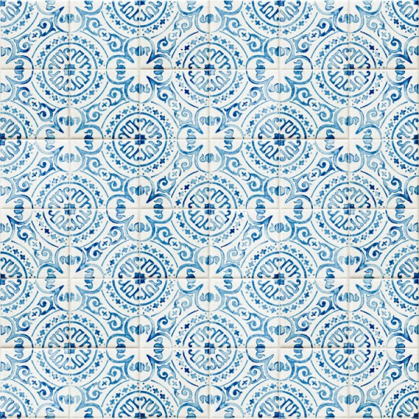 [Hatte Me] REMOVABLE AND REUSABLE WALLPAPER REMAKE SHEET-ANTIQUE TILE PATTERN (65cm x 3m) / ATHO-01