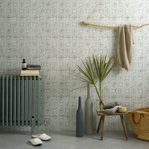 [Hatte Me] REMOVABLE AND REUSABLE WALLPAPER REMAKE SHEET-ANTIQUE TILE PATTERN (65cm x 3m) / ATHO-03