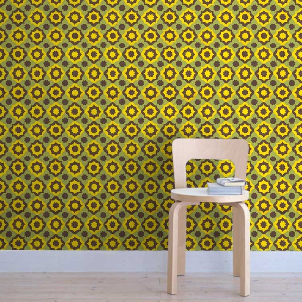 [Hatte Me] REMOVABLE AND REUSABLE WALLPAPER REMAKE SHEET-REPRINT VINTAGE PATTERN (65cm x 3m) / FKVT-A7