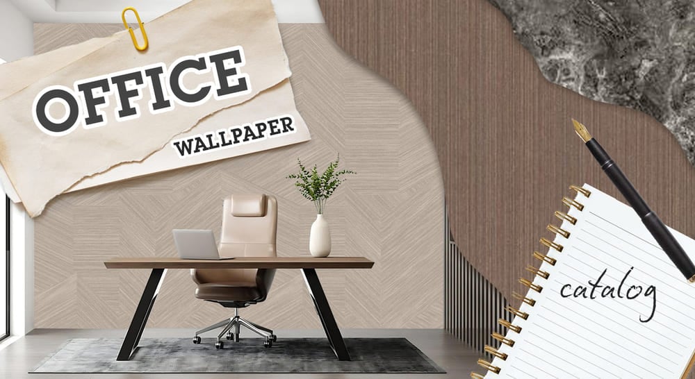 Our office wallpaper collection provides a range of options 