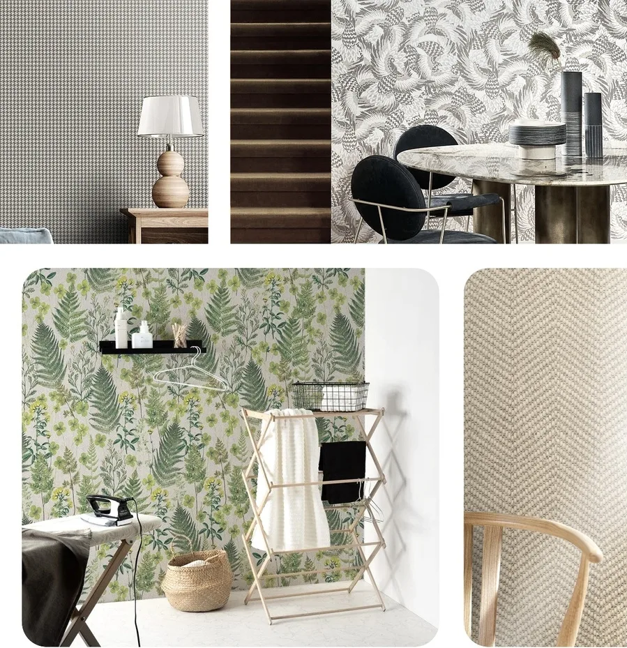 sustainable material wallpaper