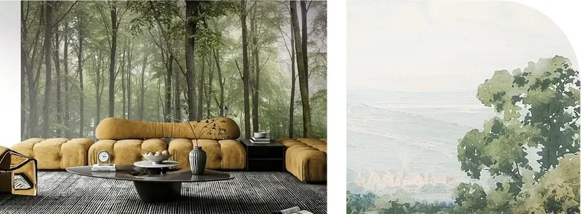 natural wallpaper for hotels and resorts