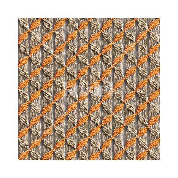 KOZIEL | Orange macrame "Majorelle scent" wallpaper | 8888-PL05-ORA