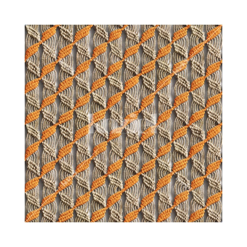 KOZIEL | Orange macrame "Majorelle scent" wallpaper | 8888-PL05-ORA