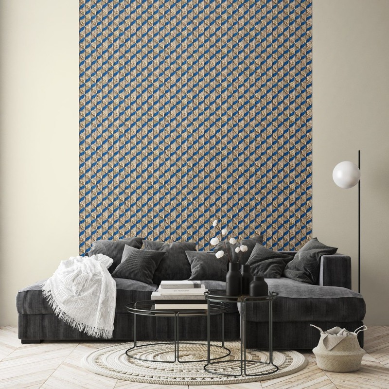 KOZIEL | Blue macrame "Majorelle scent" wallpaper | 8888-PL05