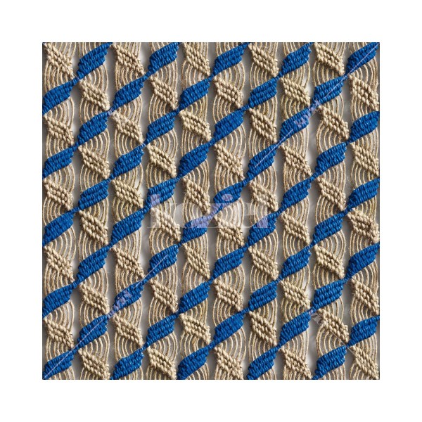 KOZIEL | Blue macrame "Majorelle scent" wallpaper | 8888-PL05