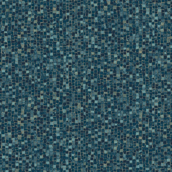 KOZIEL | Dark blue mosaic wallpaper | 3333-80