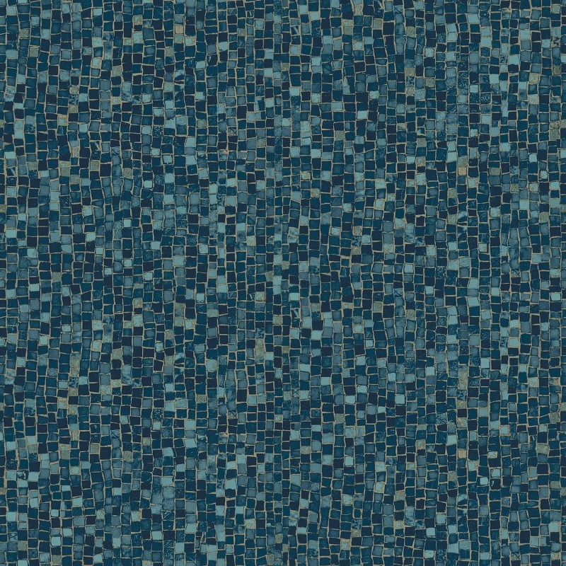 KOZIEL | Dark blue mosaic wallpaper | 3333-80