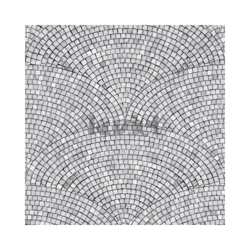 KOZIEL | Dark Grey Art Deco Mosaic | 8888-84