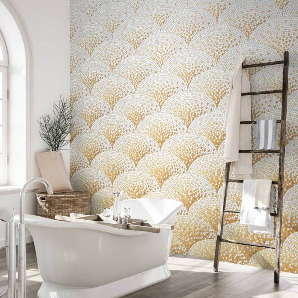 KOZIEL | Golden Art Deco mosaic | 8888-85P