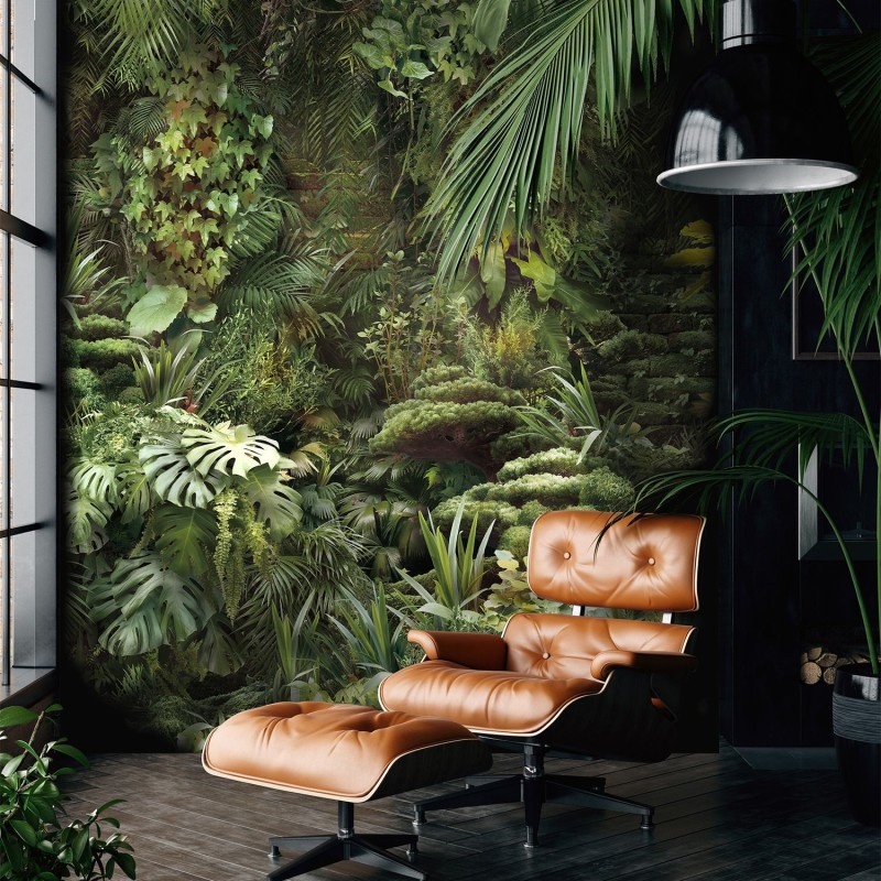 KOZIEL | Urban jungle at dusk panoramic wall mural | LPV016-X