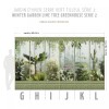 KOZIEL | Panoramic mural sage green winter garden greenhouse | LPV030-X