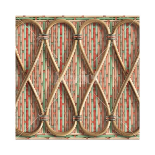 KOZIEL | Philippe Model woven rattan frieze - Tuscany | 5555-PM02