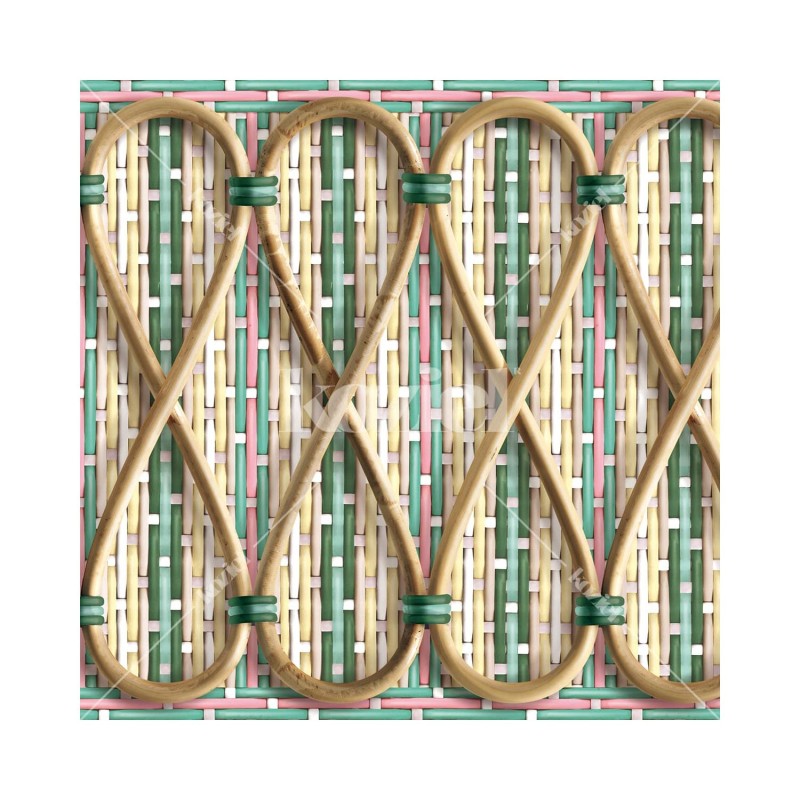 KOZIEL | Philippe Model woven rattan frieze - Romantic | 5555-PM14