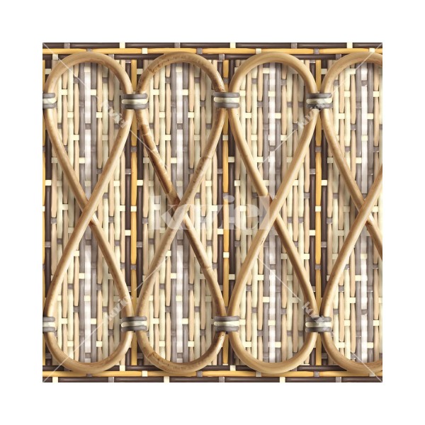 KOZIEL | Philippe Model woven rattan frieze - Natural | 5555-PM15