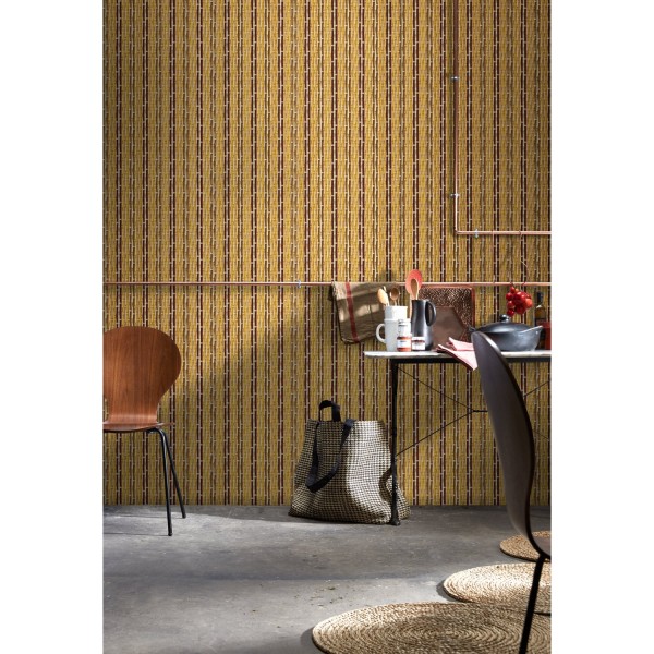 KOZIEL | Braided wallpaper by Philippe Model - Straw colour | 8888-PM01