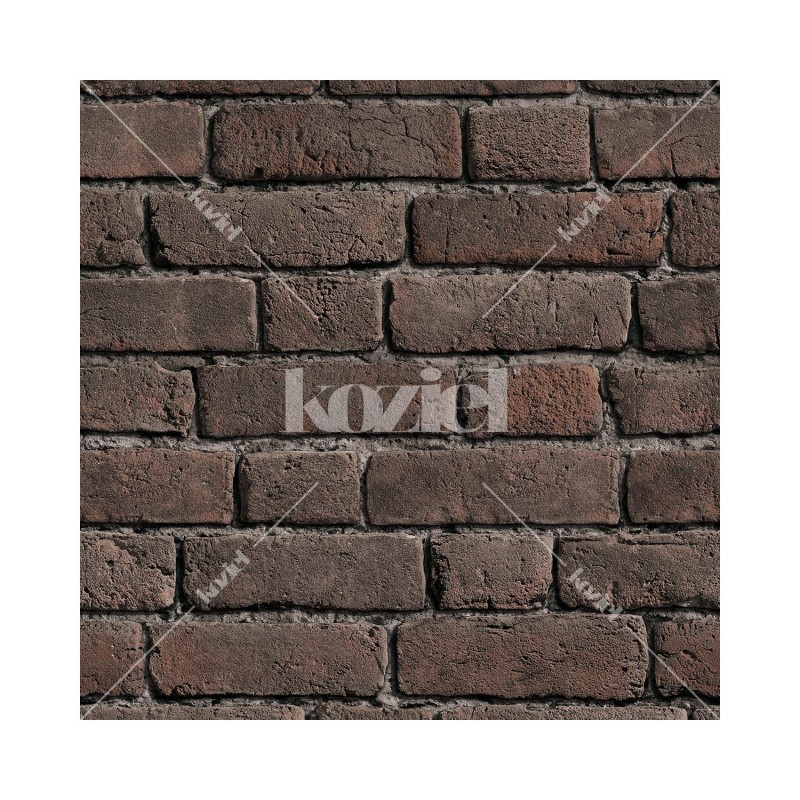 KOZIEL | Ash Red Old Brick Wallpaper | 8888-10