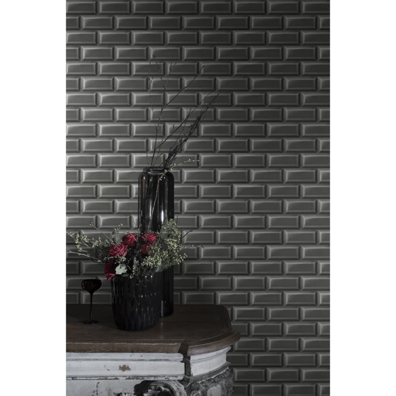 KOZIEL | Charcoal Grey Subway Tiles | 8888-203