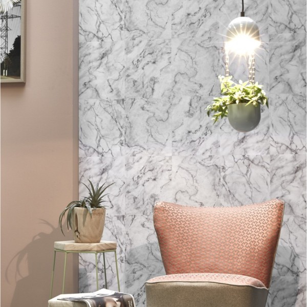 KOZIEL | White Gray Marble Wallpaper | 8888-220