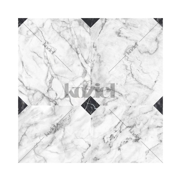 KOZIEL | Cabochon White Gray Marble | 8888-221