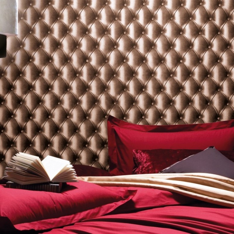 KOZIEL | Chocolate Brown Tufted Leather | 8888-03