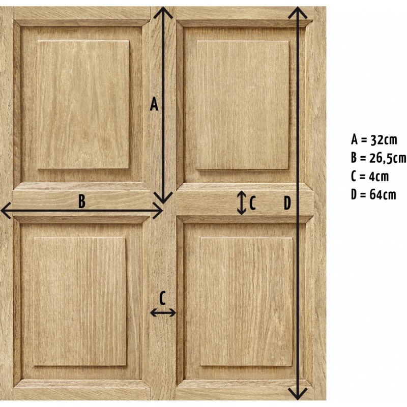 KOZIEL | Light Oak Wood English Paneling | 8888-315