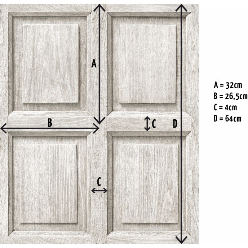 KOZIEL | Gray Oak Wood English Paneling | 8888-320