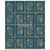 KOZIEL | English Antique Wood Paneling - Peacock Blue | 8888-323