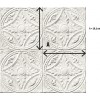 KOZIEL | White Medallion Tin Tiles | 8888-T121