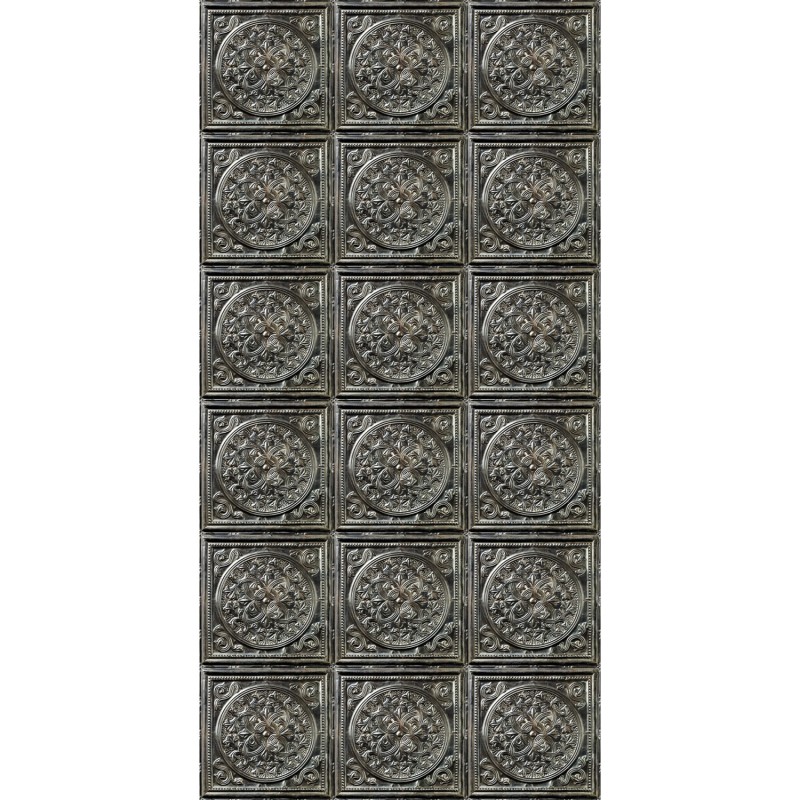 003D31X6 | Antique Carbon Tin Tiles 