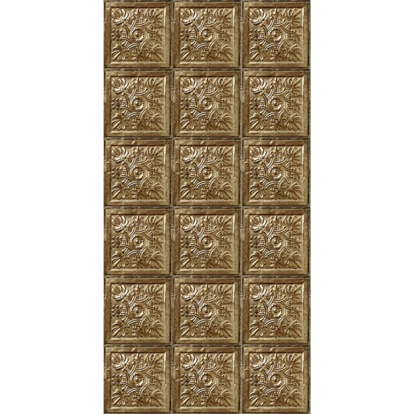 004D34X6 | Antique Gold Tin Tiles  