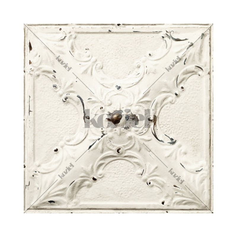 KOZIEL | Antique Off-White Tin Tiles | 006P02X6