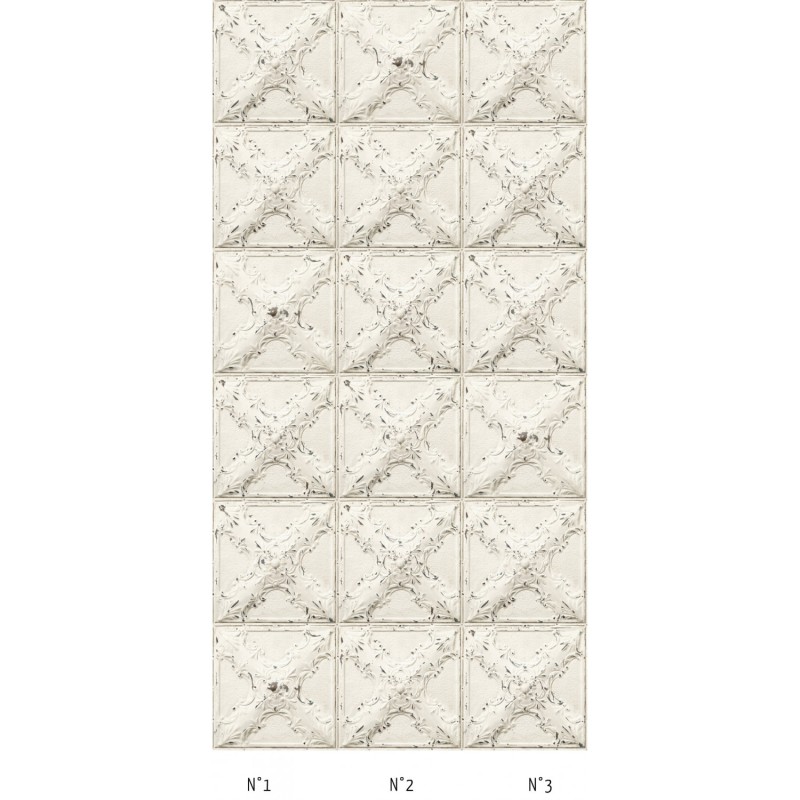 KOZIEL | Antique Off-White Tin Tiles | 006P02X6