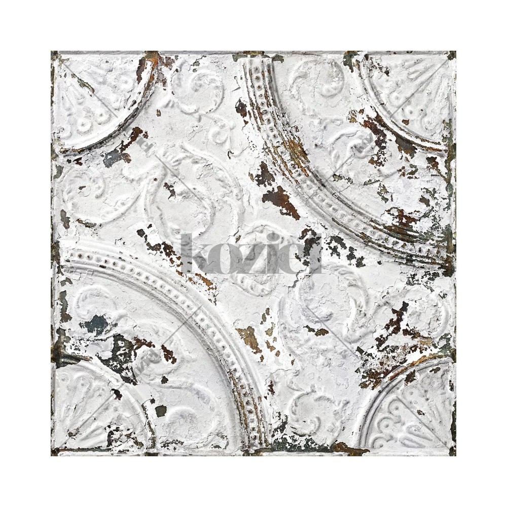 KOZIEL / Antique White Tin Tiles / PPV011P01X24