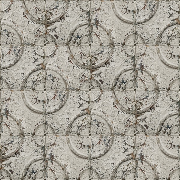 011P05X6 | Antique Light Grey Tin Tiles 