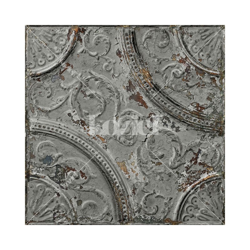 KOZIEL | Antique Mid-Grey Tin Tiles | 011P06X6