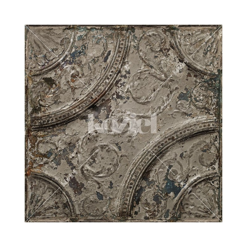 KOZIEL | Antique Taupe Grey Tin Tiles | PPV011P07X6