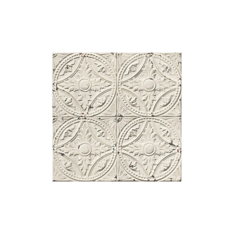 KOZIEL | Antique Off-White Tin Tiles | 012P02X24