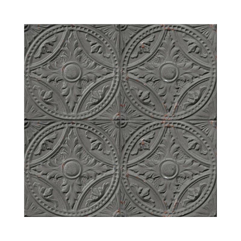 KOZIEL | Antique Mid-Grey Tin Tiles | 012P06X24