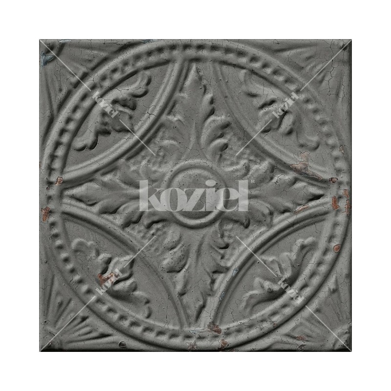 KOZIEL | Antique Mid-Grey Tin Tiles | 012P06X6