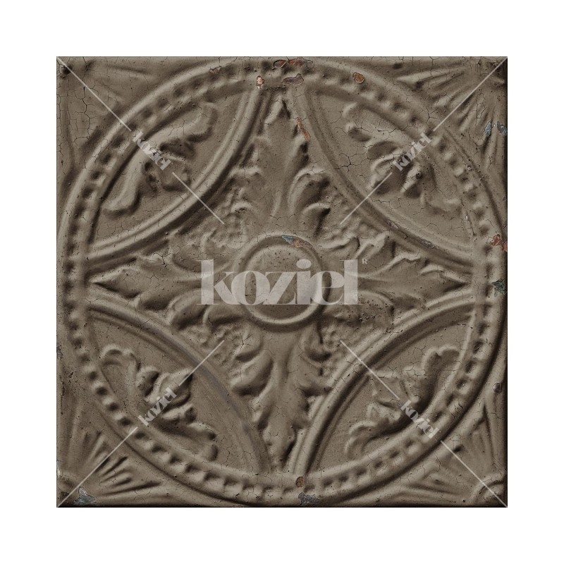 KOZIEL | Antique Taupe Grey Tin Tiles | PPV012P07X24