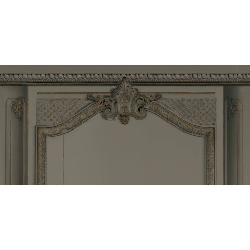 7931-29P | Warm grey fireplace and Haussmann panelling 133cm