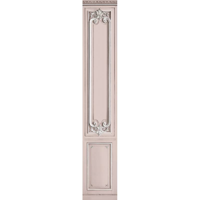 7941-10P | Light pink pastel narrow column with Haussmann panelling 52cm