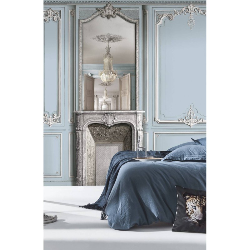 7941-35P| Light blue pastel narrow panel with Haussmann panelling 52cm