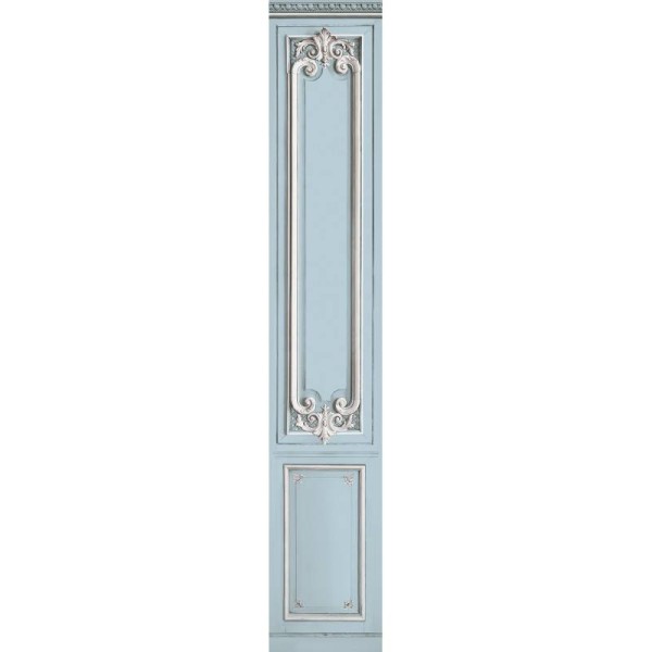 7941-35P| Light blue pastel narrow panel with Haussmann panelling 52cm