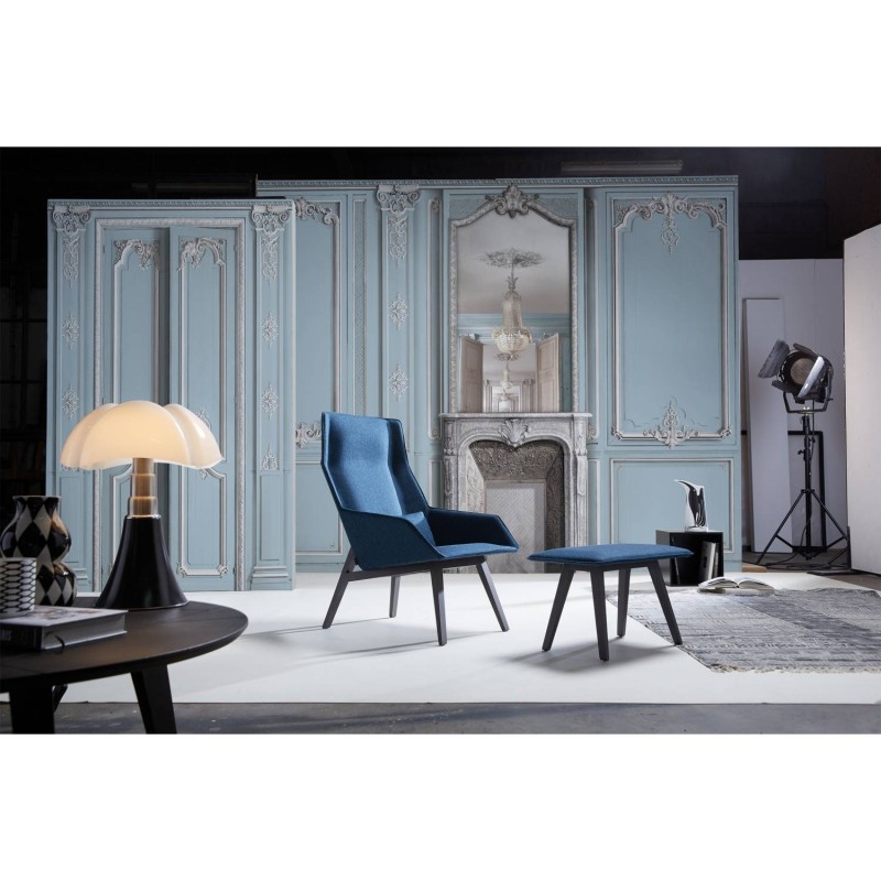 7941-45P | Light blue pastel double door with simple Haussmann panelling 133cm