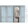 7941-49P | Light blue pastel fireplace and haussmannian panelling 133cm