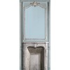 7941-49P | Light blue pastel fireplace and haussmannian panelling 133cm