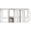 7941-81P | White pastel haussmannian panelling 75cm