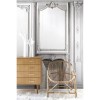 7941-99P | White pastel fireplace and haussmannian panelling 133cm